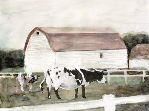 Framed Country Farm Print