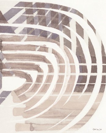 Framed Abstract Curves Print