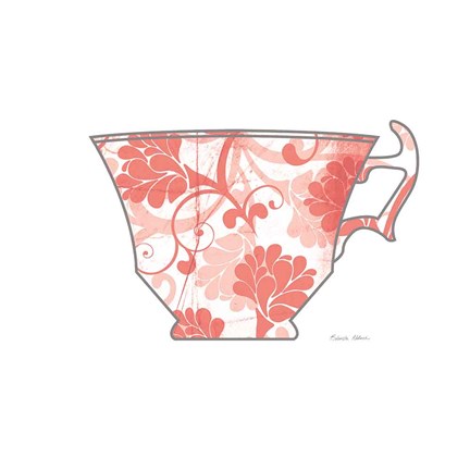 Framed Bright Garden Cafe II Print