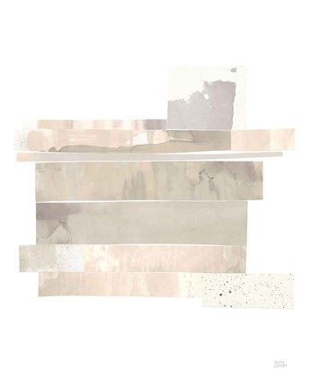 Framed Stacks IV Neutral B Print