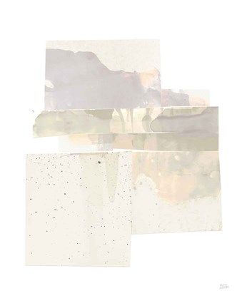 Framed Stacks II Neutral B Print