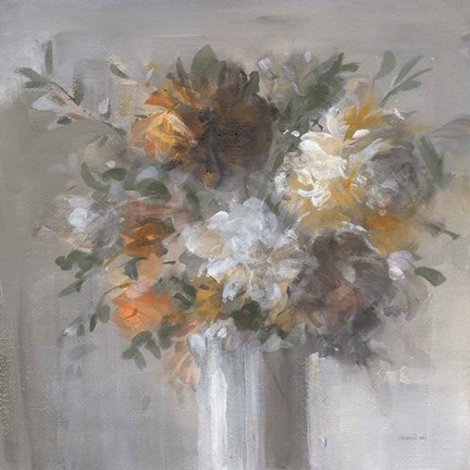 Framed Weekend Bouquet with Green Print