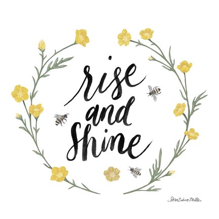 Framed Happy to Bee Home Words IV Print