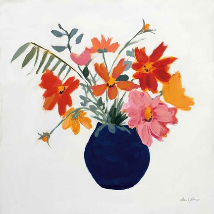 Framed Simplicity Bouquet II Leaves Print