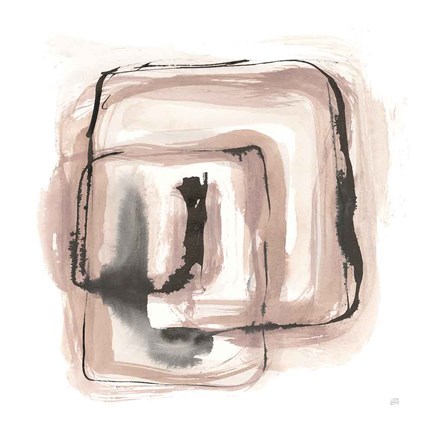 Framed Lost in Squares III Print