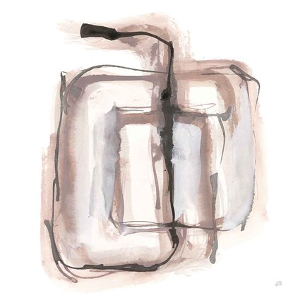 Framed Lost in Squares II Print