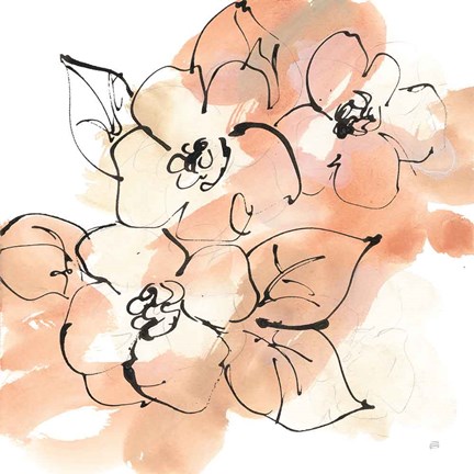 Framed Terracotta Neutrals I Print