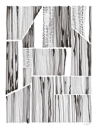 Framed Lined Up III Print