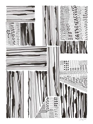 Framed Lined Up I Print