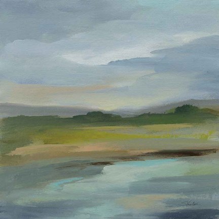 Framed Clouds and Shadows Print