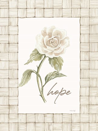 Framed Hope Flower Print