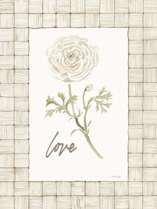 Framed Love Flower Print