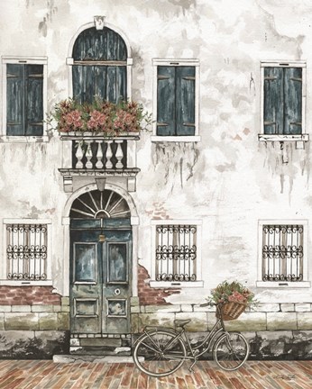 Framed City Life I Print