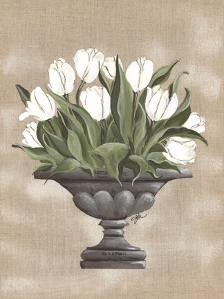 Framed Tulip Urn Print