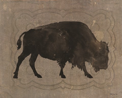 Framed Buffalo Impression 1 Print