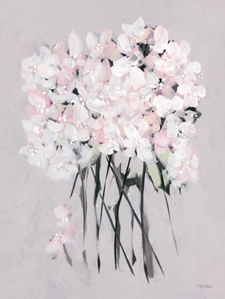 Framed Romantic Floral I Print