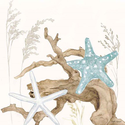 Framed Soft Shores III Print