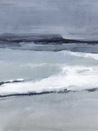 Framed Sea Lines I Print