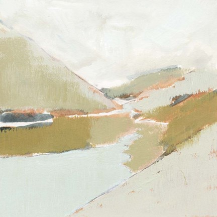 Framed Fading Valley II Print