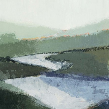 Framed Riverbend Landscape II Print