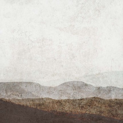 Framed Burnished Mountains I Print