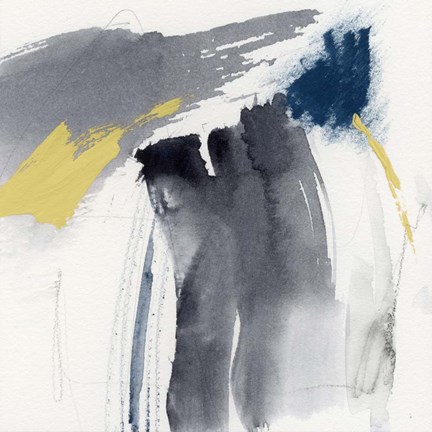 Framed Lemon and Indigo IV Print