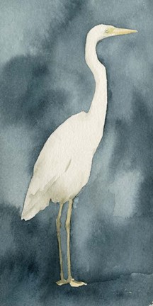 Framed Simple Egret III Print