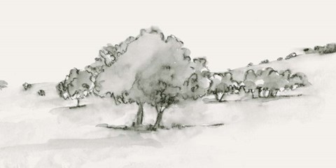 Framed Scenic Scribble II Print