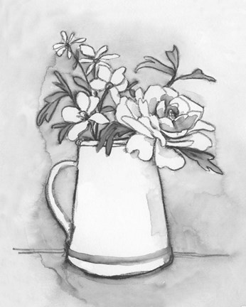 Framed Backyard Bouquet II Print