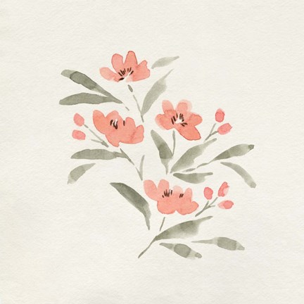 Framed Sweet Florals II Print