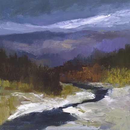 Framed Mountain Colors I Print