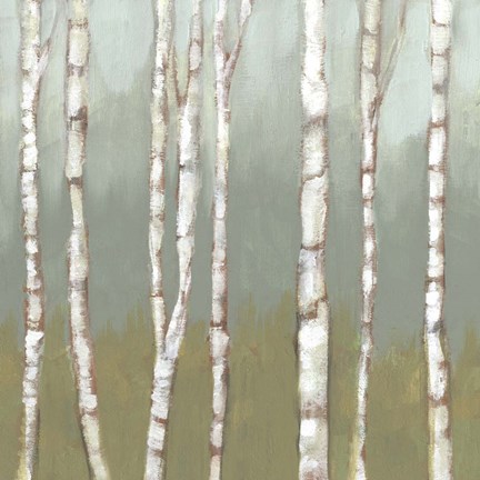 Framed Simple Birchline I Print