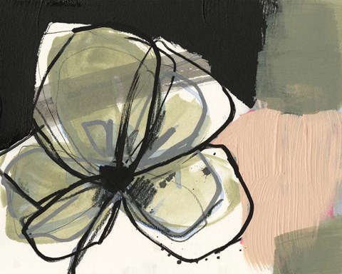 Framed Floral Synergy II Print