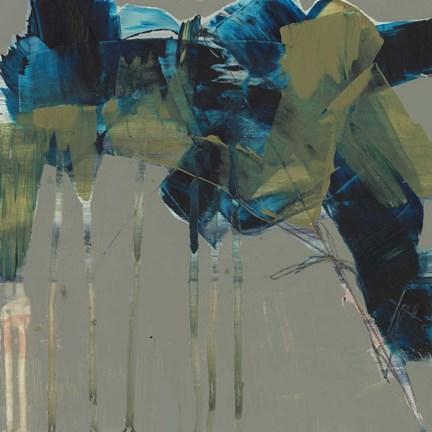 Framed Deconstructed Blues II Print