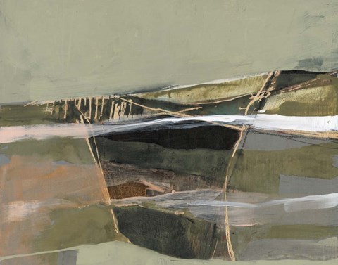 Framed Refracted Horizon I Print