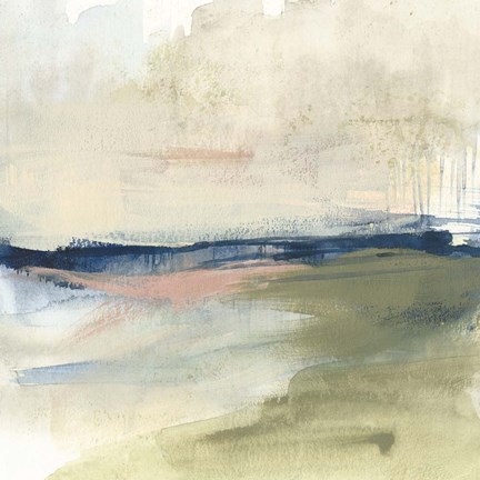 Framed Coastline Vignette I Print