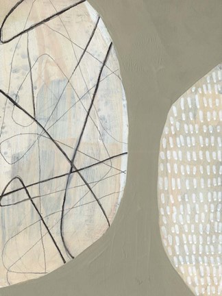 Framed Orb Patterns II Print