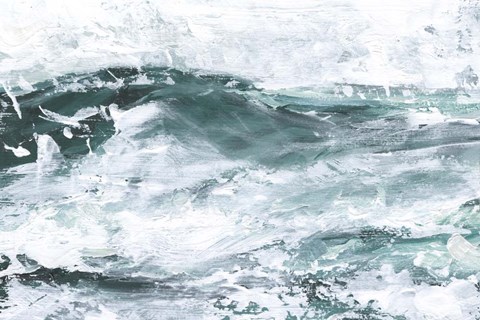 Framed Misty Waves I Print