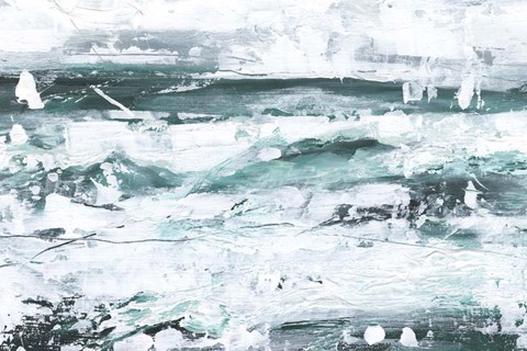 Framed Misty Waves II Print