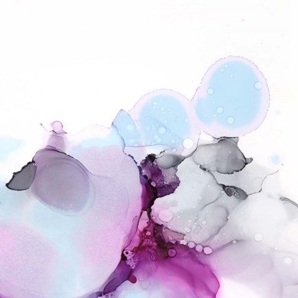 Framed Fluid Magenta II Print