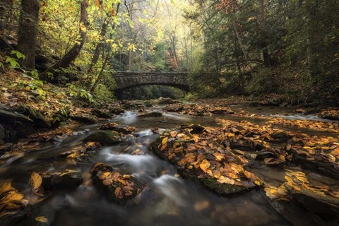 Framed Stone Bridge Print