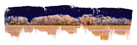Framed Treeline Panorama Print
