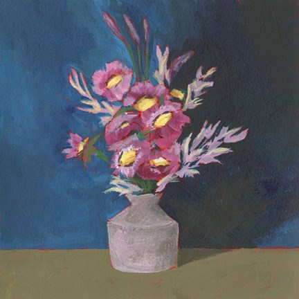 Framed Cottage Bouquet II Print