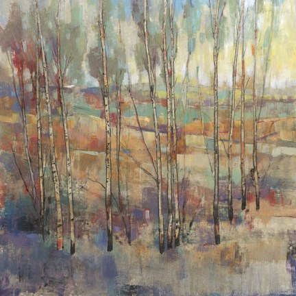 Framed Kaleidoscopic Forest II Print