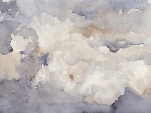 Framed Clouds in Neutral II Print