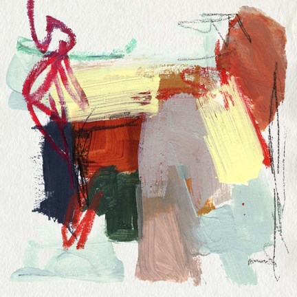 Framed Abstract Metro Maps II Print