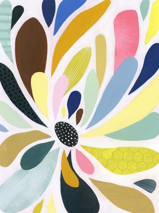 Framed Abstract Petals II Print