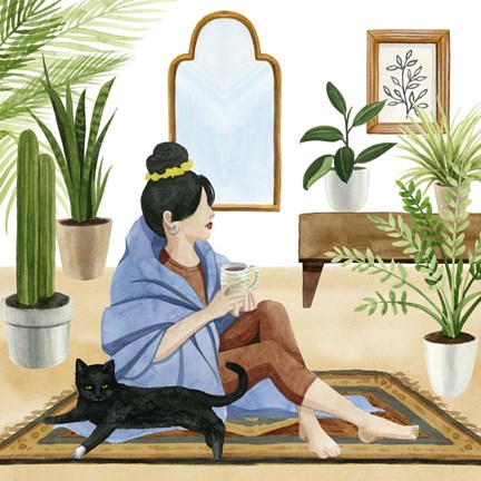 Framed Alone Time I Print