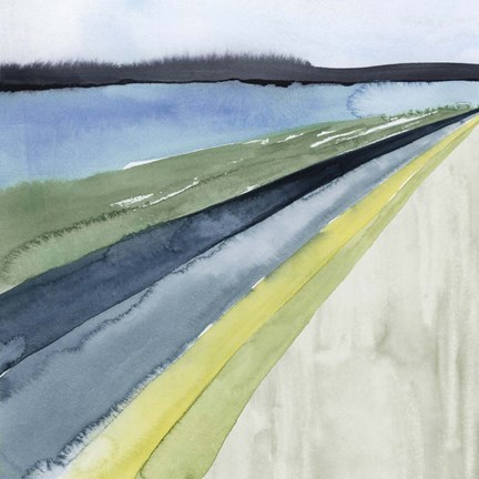 Framed Pastel Perspective I Print