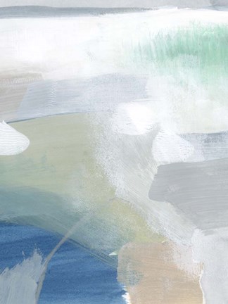 Framed Sage and Pebbles I Print